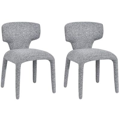 Duhome Lot de 2 chaises de salle à manger Couverture complète Matériau bouclé Léger Style minimaliste Pour cuisine, salon, chambre à coucher Charge maximale : 130 kg Gris foncé Duhome Lot de 2 chaises de salle à manger Couverture complète Matériau bouclé Léger Style minimaliste Pour cuisine, salon, chambre à coucher Charge maximale : 130 kg Gris foncé