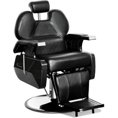 BarberPub Salon de coiffure chaise distance chaise salon de coiffure configuration hydraulique chaise 2687BK BarberPub Salon de coiffure chaise distance chaise salon de coiffure configuration hydraulique chaise 2687BK