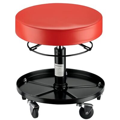 WilTec Tabouret de mécanicien – capacité max. 150 kg – en Acier – Hauteur réglable 405-535 mm – sur 5 roulettes pivotantes 360° – Siège d’atelier ajustable WilTec Tabouret de mécanicien – capacité max. 150 kg – en Acier – Hauteur réglable 405-535 mm – sur 5 roulettes pivotantes 360° – Siège d’atelier ajustable