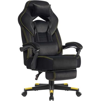 SONGMICS Chaise Gamer, Fauteuil de Bureau Ergonomique, avec Repose-Pieds SONGMICS Chaise Gamer, Fauteuil de Bureau Ergonomique, avec Repose-Pieds