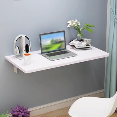 GHHVFEC Établi mural pliable avec support d'étagère pour économiser de l'espace Bureau d'ordinateur pliable Table de bar et table d'appoint de cuisine pour petits espaces GHHVFEC Établi mural pliable avec support d'étagère pour économiser de l'espace Bureau d'ordinateur pliable Table de bar et table d'appoint de cuisine pour petits espaces