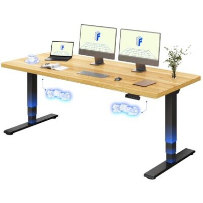 FLEXISPOT Bureau Assis Debout 180x80, Double Moteur, Plateau Monobloc FLEXISPOT Bureau Assis Debout 180x80, Double Moteur, Plateau Monobloc