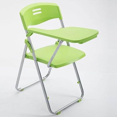 OWOHYG Chaise de conférence pliable portable avec bras pour tablette, design empilable, dossier en maille et siège rembourré pour bureau, école, salle de classe, réception et entraînement, vert avec tableau OWOHYG Chaise de conférence pliable portable avec bras pour tablette, design empilable, dossier en maille et siège rembourré pour bureau, école, salle de classe, réception et entraînement, vert avec tableau