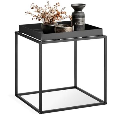tectake Table d'appoint Cambridge 40x40x44cm noir 404180 tectake Table d'appoint Cambridge 40x40x44cm noir 404180