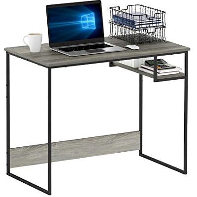 Bureau d'étude Furinno Moretti - Style de vie moderne - Chêne gris français Bureau d'étude Furinno Moretti - Style de vie moderne - Chêne gris français