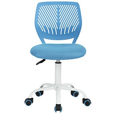 FurnitureR Chaise d'apprentissage adaptée aux enfants, chaise de bureau moderne réglable sans bras pour jeunes apprenants, chaise de bureau pivotante en bleu vif FurnitureR Chaise d'apprentissage adaptée aux enfants, chaise de bureau moderne réglable sans bras pour jeunes apprenants, chaise de bureau pivotante en bleu vif