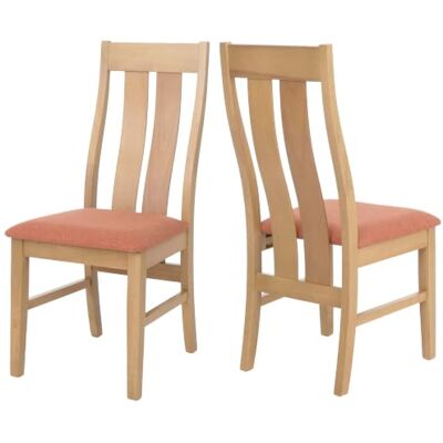 Mendler Lot de 2 chaises de salle à manger HWC-M58 Structure claire Chaise de cuisine, chaise inclinable, chaise, tissu/textile, bois massif Mendler Lot de 2 chaises de salle à manger HWC-M58 Structure claire Chaise de cuisine, chaise inclinable, chaise, tissu/textile, bois massif