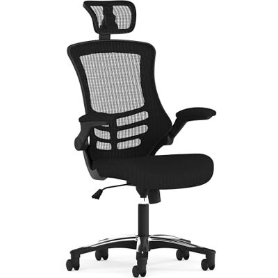 Flash Furniture Meubles Flash Chaise de Bureau avec Dossier Haut, Mousse, Schwarz, 60,96 x 64,77 x 133,35 cm Flash Furniture Meubles Flash Chaise de Bureau avec Dossier Haut, Mousse, Schwarz, 60,96 x 64,77 x 133,35 cm
