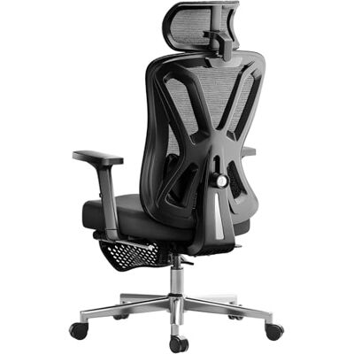 Hbada P5 Chaise de Bureau Ergonomique Fauteuil de Bureau Soutien Lombaire 2D Réglable, Appui-Tête et Accoudoirs Réglables, Inclinaison 135°, Noir avec Repose-Pieds Hbada P5 Chaise de Bureau Ergonomique Fauteuil de Bureau Soutien Lombaire 2D Réglable, Appui-Tête et Accoudoirs Réglables, Inclinaison 135°, Noir avec Repose-Pieds