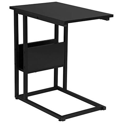 WOLTU Table Bout de canapé Table Basse à thé en métal et aggloméré, Noir TS79sz WOLTU Table Bout de canapé Table Basse à thé en métal et aggloméré, Noir TS79sz