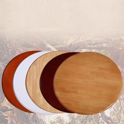 GY8PKVWKWQ Lazy Susan Plateau de table rond standard Panneau de particules Pièce entière pour bureau de bricolage Noir 70 cm GY8PKVWKWQ Lazy Susan Plateau de table rond standard Panneau de particules Pièce entière pour bureau de bricolage Noir 70 cm