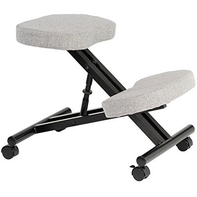 IDIMEX Chaise genoux, tabouret de bureau, chaise de santé, réglable en hauteur, rembourré, confortable IDIMEX Chaise genoux, tabouret de bureau, chaise de santé, réglable en hauteur, rembourré, confortable
