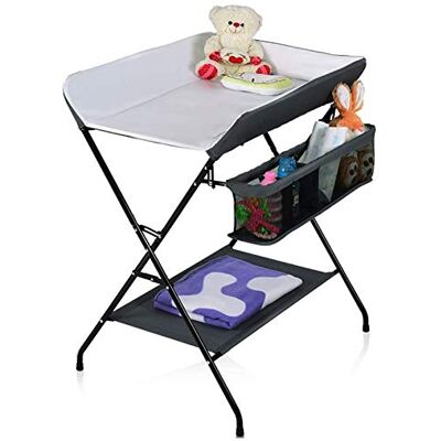 meihe Table à Langer Pliable et Portable, Table a Langer Pliante pour Remplacement de la couche,Chambre Bébé,Réglable en Hauteur (79 * 55.5 * 96cm) meihe Table à Langer Pliable et Portable, Table a Langer Pliante pour Remplacement de la couche,Chambre Bébé,Réglable en Hauteur (79 * 55.5 * 96cm)
