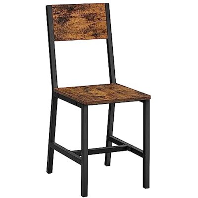 VASAGLE Chaises de Salle à Manger, Cadre en Acier, Lot de 2 VASAGLE Chaises de Salle à Manger, Cadre en Acier, Lot de 2