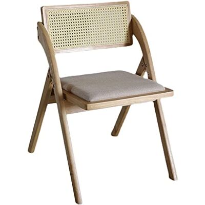 GLETSF Chaises pliantes Chaises de cuisine Chaises de salle à manger Bois massif Café Entreprise de loisir Chaise de réception Dossier Design en rotin GLETSF Chaises pliantes Chaises de cuisine Chaises de salle à manger Bois massif Café Entreprise de loisir Chaise de réception Dossier Design en rotin