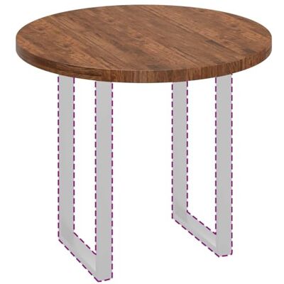 vidaXL Plateau de table Marron Clair Ø 90 x 4 cm Bois de chêne massif, Table de cuisine ronde, plateau réversible en chêne, mobilier de salle à manger chic et pratique, design simple vidaXL Plateau de table Marron Clair Ø 90 x 4 cm Bois de chêne massif, Table de cuisine ronde, plateau réversible en chêne, mobilier de salle à manger chic et pratique, design simple
