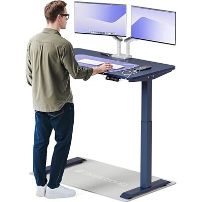 Desktronic Bureau Assis-Debout Électrique 120x60cm– Hauteur Réglable – Commande Tactile avec Mémoires – Ports USB – Bois Européen – Table Réglable Desktronic Bureau Assis-Debout Électrique 120x60cm– Hauteur Réglable – Commande Tactile avec Mémoires – Ports USB – Bois Européen – Table Réglable