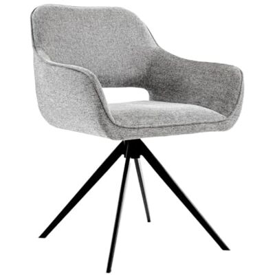 Kick Collection draaiChaise de salle à manger Miyo Gris foncé Moderne et de haute qualité Tissu structuré en Métal Disponible dans de nombreuses couleurs Kick Collection draaiChaise de salle à manger Miyo Gris foncé Moderne et de haute qualité Tissu structuré en Métal Disponible dans de nombreuses couleurs