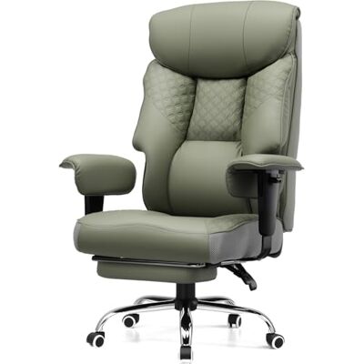 COMHOMA Chaise Gaming Chaise de Jeu pour Personnes Grande et Lourde Ergonomique jusqu'à 180kg Coussin de Siège 3D Réglable avec Repose-Pieds Cuir Synthétique Grand Confort pour Bureau et Jeux Vert COMHOMA Chaise Gaming Chaise de Jeu pour Personnes Grande et Lourde Ergonomique jusqu'à 180kg Coussin de Siège 3D Réglable avec Repose-Pieds Cuir Synthétique Grand Confort pour Bureau et Jeux Vert