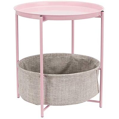 Basics Rose Poudré Table d'appoint Ronde - Table d'appoint Basics Rose Poudré Table d'appoint Ronde - Table d'appoint