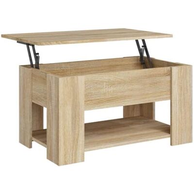 vidaXL Table Basse Table de Salon Table d'Appoint Meuble de Salle de Séjour Bout de Canapé Intérieur 79x49x41 cm Chêne Sonoma Bois d'Ingénierie vidaXL Table Basse Table de Salon Table d'Appoint Meuble de Salle de Séjour Bout de Canapé Intérieur 79x49x41 cm Chêne Sonoma Bois d'Ingénierie