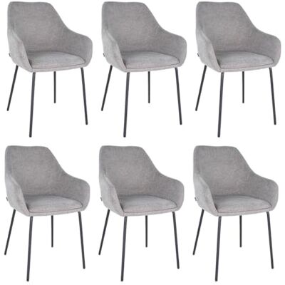Kick Collection Ensemble de 6 Chaise de salle à manger Guus Gris foncé Moderne et de haute qualité Tissu structuré en Métal Disponible dans de nombreuses couleurs Kick Collection Ensemble de 6 Chaise de salle à manger Guus Gris foncé Moderne et de haute qualité Tissu structuré en Métal Disponible dans de nombreuses couleurs