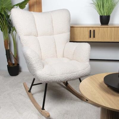 Milton Teddy Chaise à Bascule Vidin Blanc Milton Teddy Chaise à Bascule Vidin Blanc