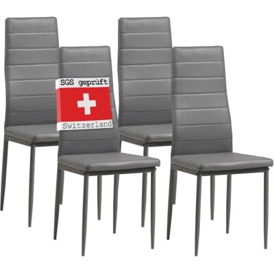 Albatros 2553 MILANO Lot de 4 chaises, gris Albatros 2553 MILANO Lot de 4 chaises, gris