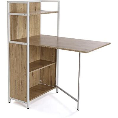 Versa Blumenau Table, terrasse, Jardin ou Salle à Manger, étagère de Rangement, Meuble de Cuisine, Dimensions (L x l x h) 120 x 30 x 62 cm, Bois, PVC et métal, Couleur, Marron Clair Versa Blumenau Table, terrasse, Jardin ou Salle à Manger, étagère de Rangement, Meuble de Cuisine, Dimensions (L x l x h) 120 x 30 x 62 cm, Bois, PVC et métal, Couleur, Marron Clair