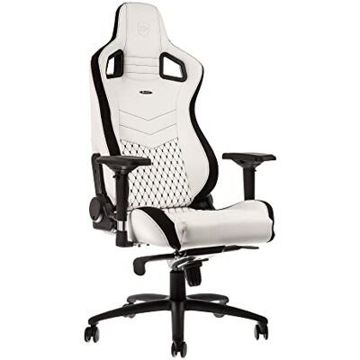 noblechairs Epic Chaise de Gaming Chaise de Bureau Cuir Synthétique PU Blanc/Noir noblechairs Epic Chaise de Gaming Chaise de Bureau Cuir Synthétique PU Blanc/Noir