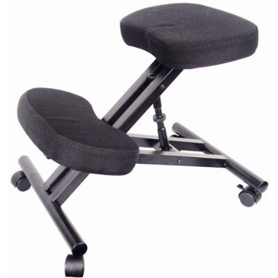 Spetebo Spetedo Fauteuil ergonomique pour ordinateur avec repose-genoux, roulettes, revêtement en tissu rembourré, hautement réglable Spetebo Spetedo Fauteuil ergonomique pour ordinateur avec repose-genoux, roulettes, revêtement en tissu rembourré, hautement réglable