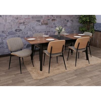 Mendler HWC-O44 Lot de 6 chaises de salle à manger, chaise de cuisine, tissu en bois composite (370 g/m²), certifié Öko-Tex MVG, naturel, gris clair Mendler HWC-O44 Lot de 6 chaises de salle à manger, chaise de cuisine, tissu en bois composite (370 g/m²), certifié Öko-Tex MVG, naturel, gris clair