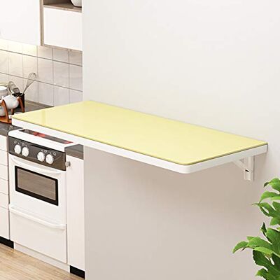 ZXLAGDBP Table pliante murale flottante avec plateau en verre trempé, motif marbre blanc, bureau d'ordinateur et table de salle à manger pour bureau à domicile et bar ZXLAGDBP Table pliante murale flottante avec plateau en verre trempé, motif marbre blanc, bureau d'ordinateur et table de salle à manger pour bureau à domicile et bar