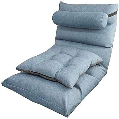 HHTTXXYY Chaise de sol portable, chaise de sol pliable, chaise de sol simple avec tissu amovible et lavable, canapé paresseux à 5 vitesses, chaise de méditation réglable en continu avec dossier et HHTTXXYY Chaise de sol portable, chaise de sol pliable, chaise de sol simple avec tissu amovible et lavable, canapé paresseux à 5 vitesses, chaise de méditation réglable en continu avec dossier et