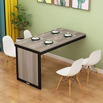 ZNGEPHAP Chaise pliante Table de salle à manger murale pliante avec barre de charge Options multicolores Bureau peu encombrant (80/100 × 60 × 75 cm) ZNGEPHAP Chaise pliante Table de salle à manger murale pliante avec barre de charge Options multicolores Bureau peu encombrant (80/100 × 60 × 75 cm)