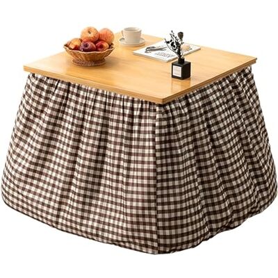ZXTRYBHD Table Kotatsu Chauffante en Bambou, Table Basse Pliable avec Chauffage pour l’Hiver, Ensemble Tables et Chaises, pour Manger, Se Réchauffer et Sécher le Linge à la Maison(Brown,80cm/31.4in) ZXTRYBHD Table Kotatsu Chauffante en Bambou, Table Basse Pliable avec Chauffage pour l’Hiver, Ensemble Tables et Chaises, pour Manger, Se Réchauffer et Sécher le Linge à la Maison(Brown,80cm/31.4in)