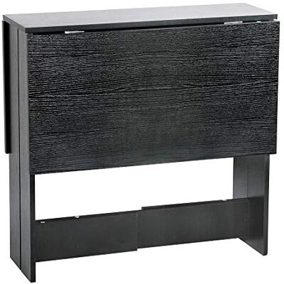 WODFARR Papillon Table Pliante,Table de Cuisine Pliable, Table Pliante avec 2 Abattants,Table Console Pliable en Panneaux de Particules Melaminés,103 * 76 * 73.4cm (Noir) WODFARR Papillon Table Pliante,Table de Cuisine Pliable, Table Pliante avec 2 Abattants,Table Console Pliable en Panneaux de Particules Melaminés,103 * 76 * 73.4cm (Noir)