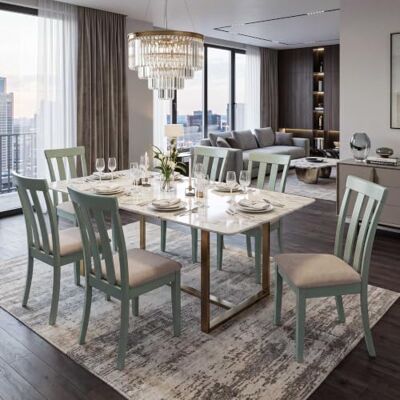 Mendler HWC-G46 Lot de 6 chaises de salle à manger en tissu et bois massif Cadre couleur menthe Beige Mendler HWC-G46 Lot de 6 chaises de salle à manger en tissu et bois massif Cadre couleur menthe Beige