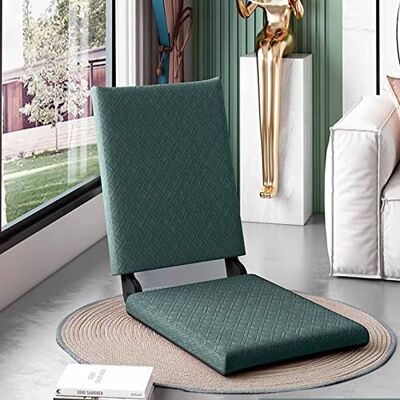 HHTTXXYY Chaise de sol portable, pliable, rembourrée, chaise de sol portable avec support de dossier, chaise de sol sans pieds pour jeux, méditation, salon HHTTXXYY Chaise de sol portable, pliable, rembourrée, chaise de sol portable avec support de dossier, chaise de sol sans pieds pour jeux, méditation, salon