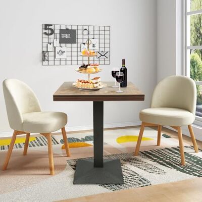 LANTUS Table de Bistro Café Bar Salle à Manger Dîner Repas Restaurant Maison Intérieur -Table de pub en métal -Mange-Debout pour 4 Personne-60 * 60 * 75cm (Horloge) LANTUS Table de Bistro Café Bar Salle à Manger Dîner Repas Restaurant Maison Intérieur -Table de pub en métal -Mange-Debout pour 4 Personne-60 * 60 * 75cm (Horloge)