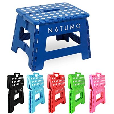NATUMO ® Tabouret pliable, aide à la montée, repose pieds, pour jardin, cuisine, salle de bain,150 kg, pliable, pour enfants et adultes NATUMO ® Tabouret pliable, aide à la montée, repose pieds, pour jardin, cuisine, salle de bain,150 kg, pliable, pour enfants et adultes