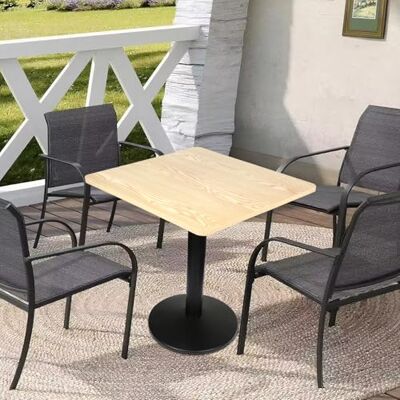LANTUS Table de Bistro Café Bar Salle à Manger Dîner Repas Restaurant Maison Intérieur -Table de pub en métal -Mange-Debout pour 4 Personne-60 * 60 * 75cm (Couleur Bois) LANTUS Table de Bistro Café Bar Salle à Manger Dîner Repas Restaurant Maison Intérieur -Table de pub en métal -Mange-Debout pour 4 Personne-60 * 60 * 75cm (Couleur Bois)