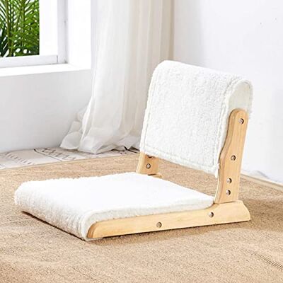 HHTTXXYY Chaise de sol portable, chaise de sol japonaise, chaise de sol pliable portable, chaise de sol de méditation en bois massif, chaise paresseuse sans pieds avec dossier, chaise de sol tatami HHTTXXYY Chaise de sol portable, chaise de sol japonaise, chaise de sol pliable portable, chaise de sol de méditation en bois massif, chaise paresseuse sans pieds avec dossier, chaise de sol tatami