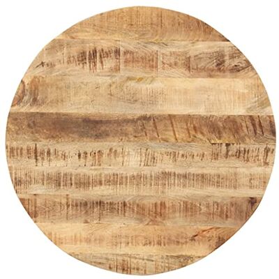 vidaXL Dessus de table Bois de manguier solide Rond 15-16 mm 70 cm vidaXL Dessus de table Bois de manguier solide Rond 15-16 mm 70 cm