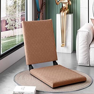 HHTTXXYY Chaise de sol portable, pliable, rembourrée, chaise de sol portable avec support de dossier, chaise de sol sans pieds pour jeux, méditation, salon HHTTXXYY Chaise de sol portable, pliable, rembourrée, chaise de sol portable avec support de dossier, chaise de sol sans pieds pour jeux, méditation, salon