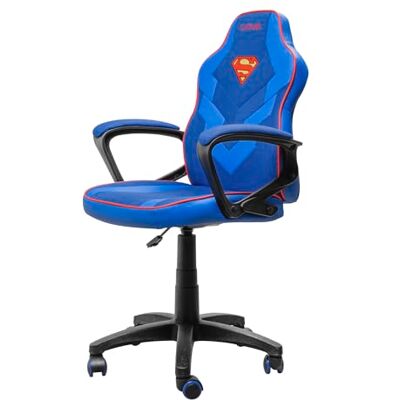 GXTrust 703SM Revvo Chaise Gaming avec Licence Superman pour Enfants 4-12 Ans, Chaise Réglable en Hauteur, Rembourrage en Tissu, Accoudoirs Rembourrés, Fauteuil Gamer pour Jeux Vidéo, Bleu GXTrust 703SM Revvo Chaise Gaming avec Licence Superman pour Enfants 4-12 Ans, Chaise Réglable en Hauteur, Rembourrage en Tissu, Accoudoirs Rembourrés, Fauteuil Gamer pour Jeux Vidéo, Bleu