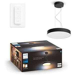Philips Enrave Hanglamp Dimbaar Warm tot Koel Wit Licht – Werkt met Alexa, Google Home & Apple HomeKit – Verbind met Hue Bridge Smart Lamp inclusief 1 Dimmer Switch Zwart Philips Enrave Hanglamp Dimbaar Warm tot Koel Wit Licht – Werkt met Alexa, Google Home & Apple HomeKit – Verbind met Hue Bridge Smart Lamp inclusief 1 Dimmer Switch Zwart