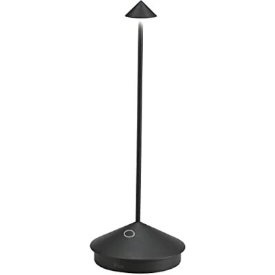 Zafferano , Lampe Pina Pro, Lampe de Table Rechargeable et Sans Fil avec Contrôle Tactile, Convient pour le Salon et l'Extérieur, Dimmer, 2700 K, Hauteur 29 cm, Couleur Noir Zafferano , Lampe Pina Pro, Lampe de Table Rechargeable et Sans Fil avec Contrôle Tactile, Convient pour le Salon et l'Extérieur, Dimmer, 2700 K, Hauteur 29 cm, Couleur Noir