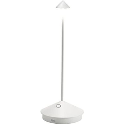 Zafferano , Lampe Pina Pro, Lampe de Table Rechargeable et Sans Fil avec Contrôle Tactile, Convient pour le Salon et l'Extérieur, Dimmer, 2700 K, Hauteur 29 cm, Couleur Blanc Zafferano , Lampe Pina Pro, Lampe de Table Rechargeable et Sans Fil avec Contrôle Tactile, Convient pour le Salon et l'Extérieur, Dimmer, 2700 K, Hauteur 29 cm, Couleur Blanc