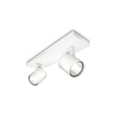 Philips Spot à monter en saillie Runner 2 lumières blanc Philips Spot à monter en saillie Runner 2 lumières blanc